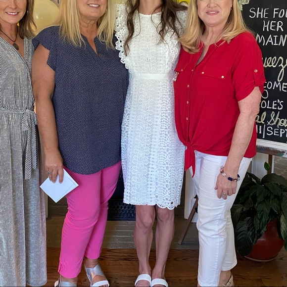 🎉🎊 HP 12/4/21🎉🎊 White Eyelet Dress🤍 - Picture 2 of 11